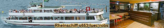 Rheinschiff s653luec-robs Rheinschifffahrt bei R�desheim, Bingen, Ingelheim-Freiweinheim, Eltville, Wiesbaden, Mainz, R�sselsheim, Frankfurt am Main.