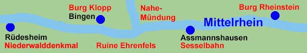 Winzer-Schiffsrundfahrt Rheinschifffahrt Rdesheim, Bingen, Assmannshausen, Burg Rheinstein