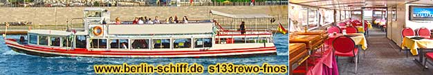 Berlin Charlottenburg Schiff mieten Grillschiff Partyschiff Partyboot Grillboot Jannowitzbr�cke Friedrichshain Moabit Historischer Hafen