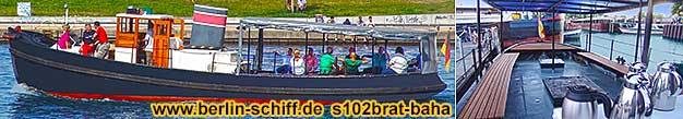Berlin Rummelsburg Schiff mieten Grillschiff Partyschiff Partyboot Grillboot Rummelsburg Jannowitzbr�cke Friedrichshain Moabit Historischer Hafen