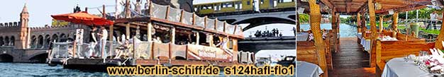 Berlin Oberbaumbr�cke Schiff mieten Grillschiff Partyschiff Partyboot Grillboot Floss